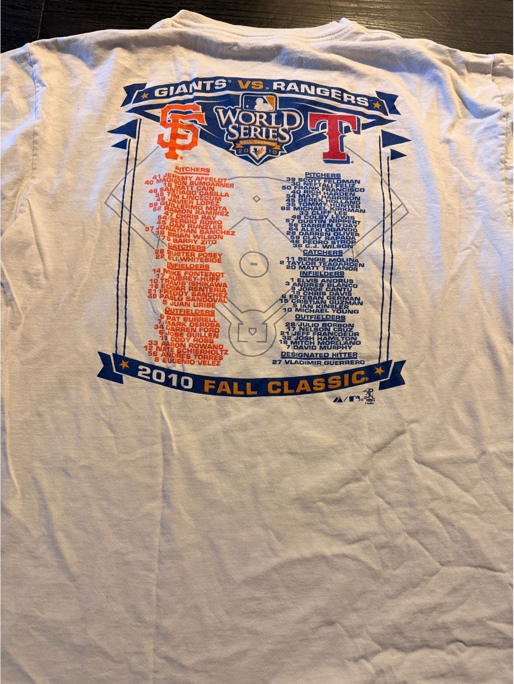 2010 MLB World Series Roster Graphic Tee